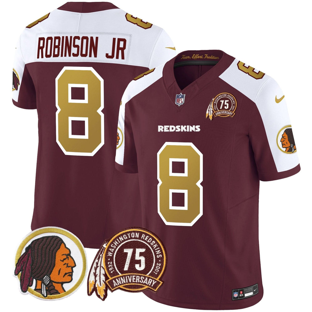 WR Throwback 75th Patch Vapor Limited Jersey