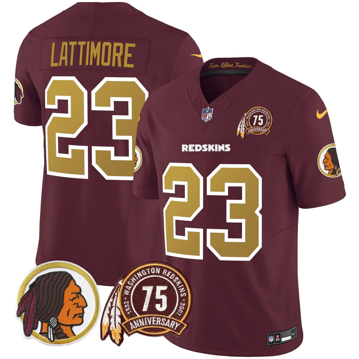 WR Throwback 75th Patch Vapor Limited Jersey