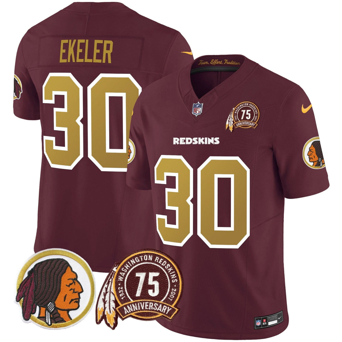 WR Throwback 75th Patch Vapor Limited Jersey