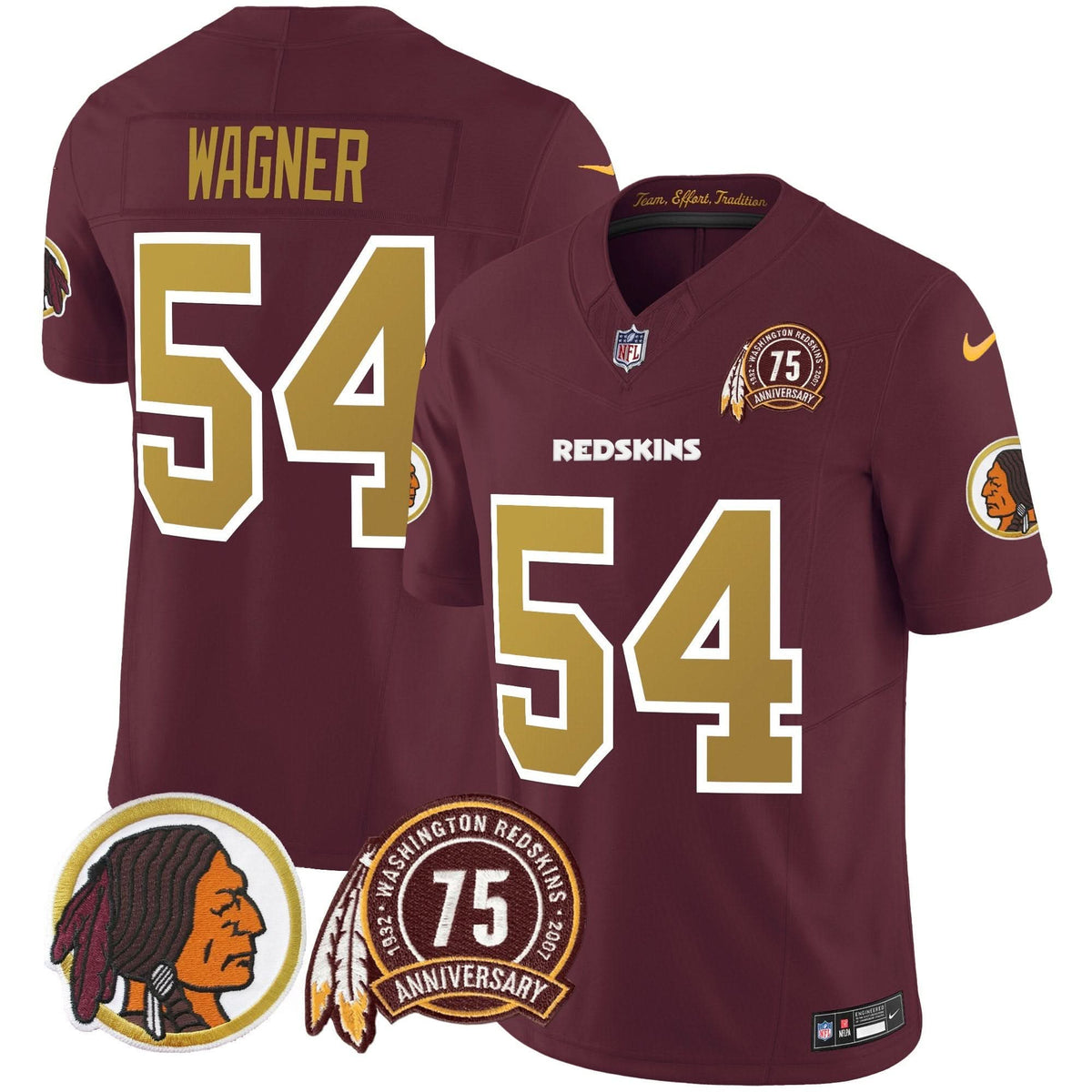 WR Throwback 75th Patch Vapor Limited Jersey