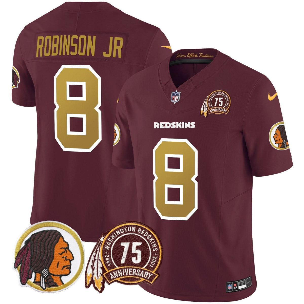 WR Throwback 75th Patch Vapor Limited Jersey