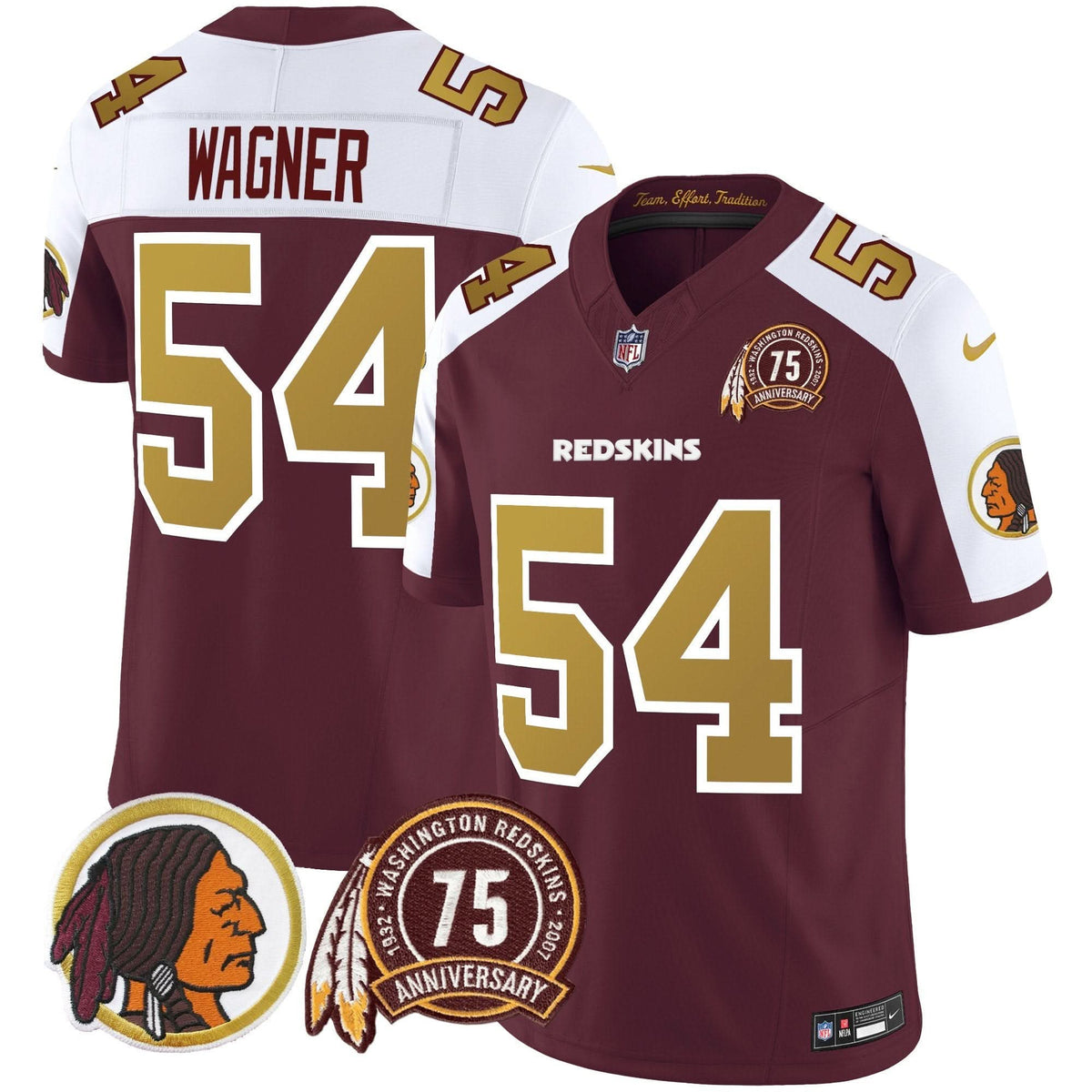 WR Throwback 75th Patch Vapor Limited Jersey