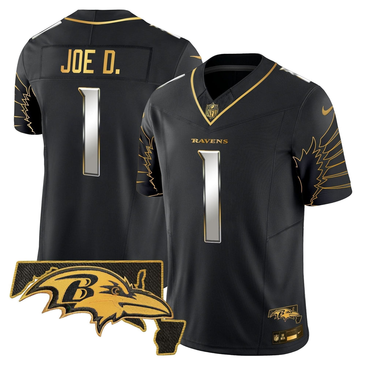 BAL Maryland Patch Gold Vapor Limited Jersey V2