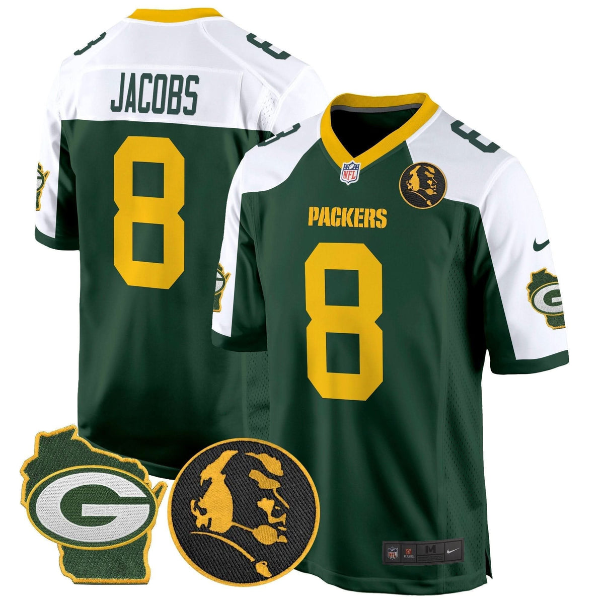 GB John Madden & Home Patch Game Jersey