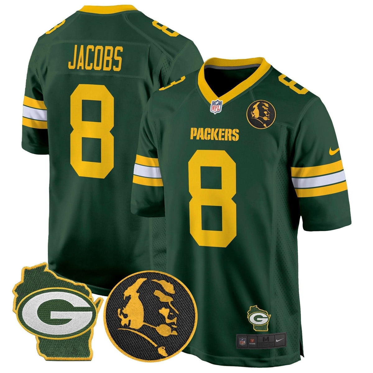 GB John Madden & Home Patch Game Jersey
