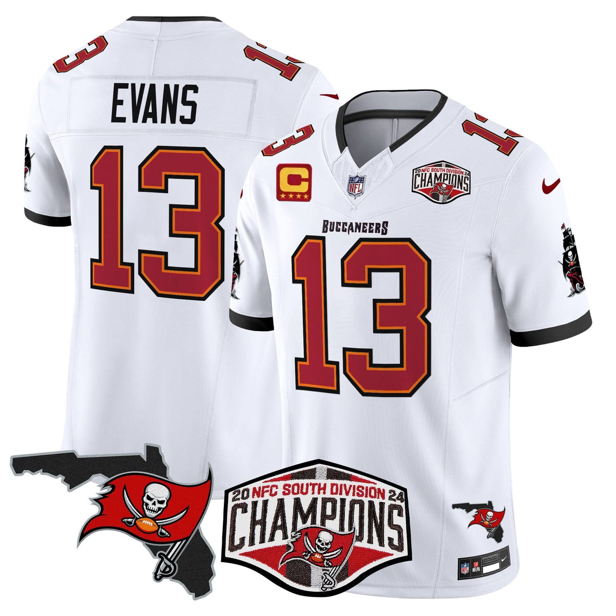 TB 2024 NFC South Division Champions Patch Vapor Limited Jersey