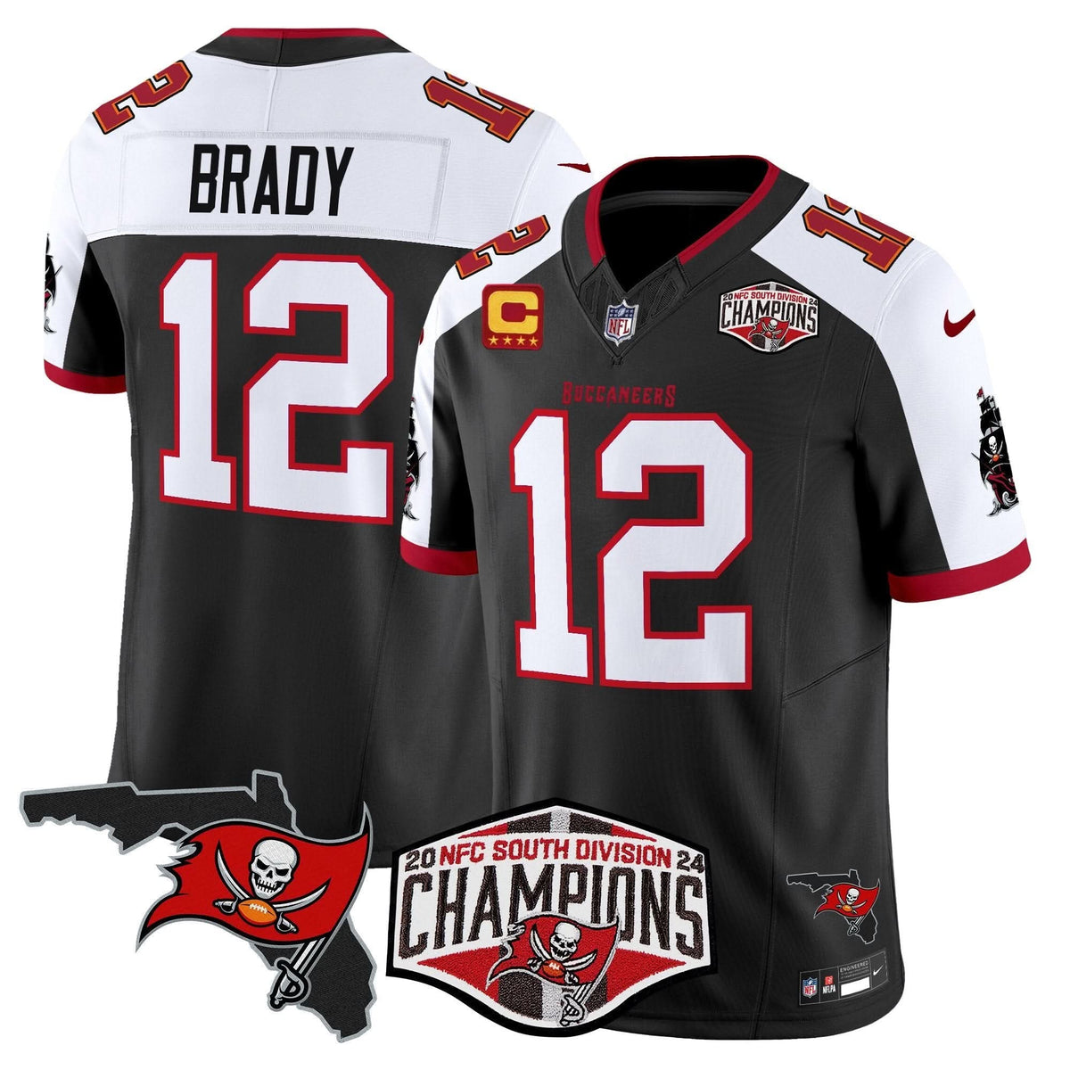 TB 2024 NFC South Division Champions Patch Vapor Limited Jersey