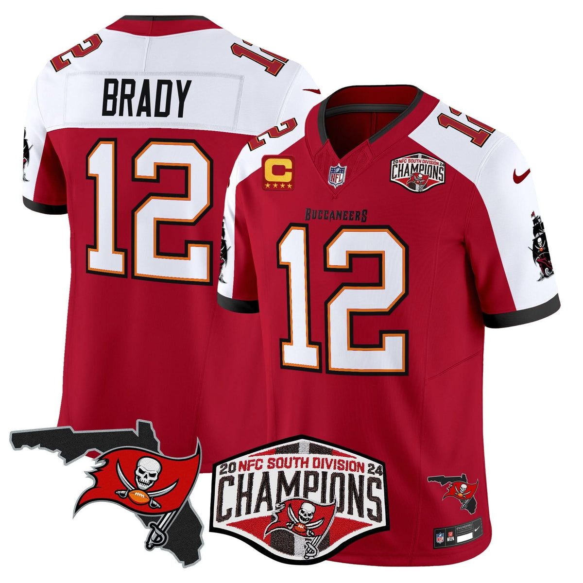 TB 2024 NFC South Division Champions Patch Vapor Limited Jersey