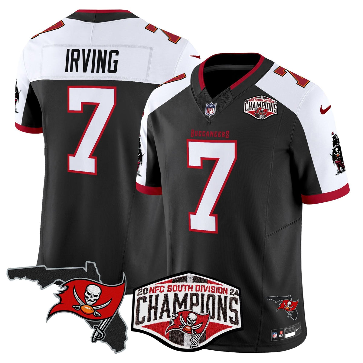 TB 2024 NFC South Division Champions Patch Vapor Limited Jersey