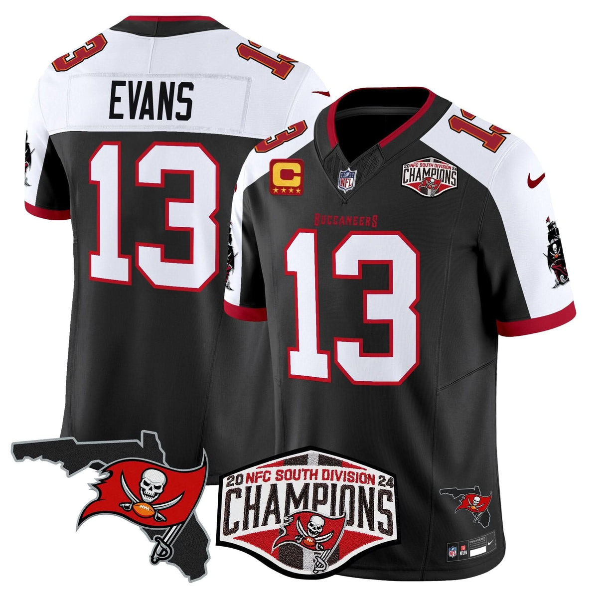 TB 2024 NFC South Division Champions Patch Vapor Limited Jersey