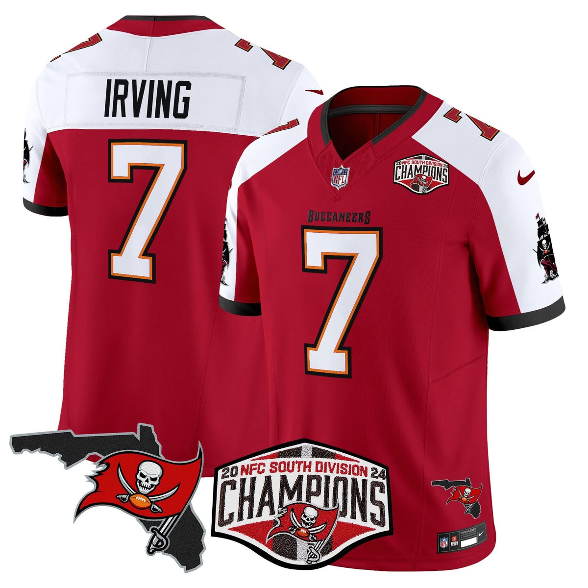 TB 2024 NFC South Division Champions Patch Vapor Limited Jersey