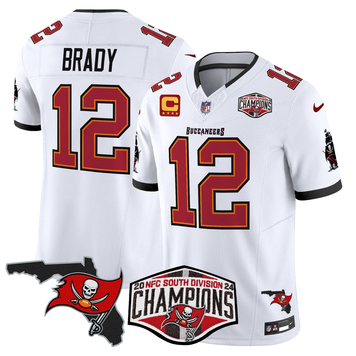TB 2024 NFC South Division Champions Patch Vapor Limited Jersey