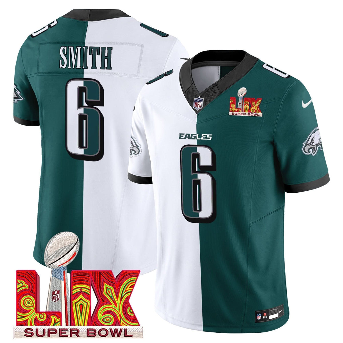 PE Super Bowl LIX Patch Vapor Limited Jersey