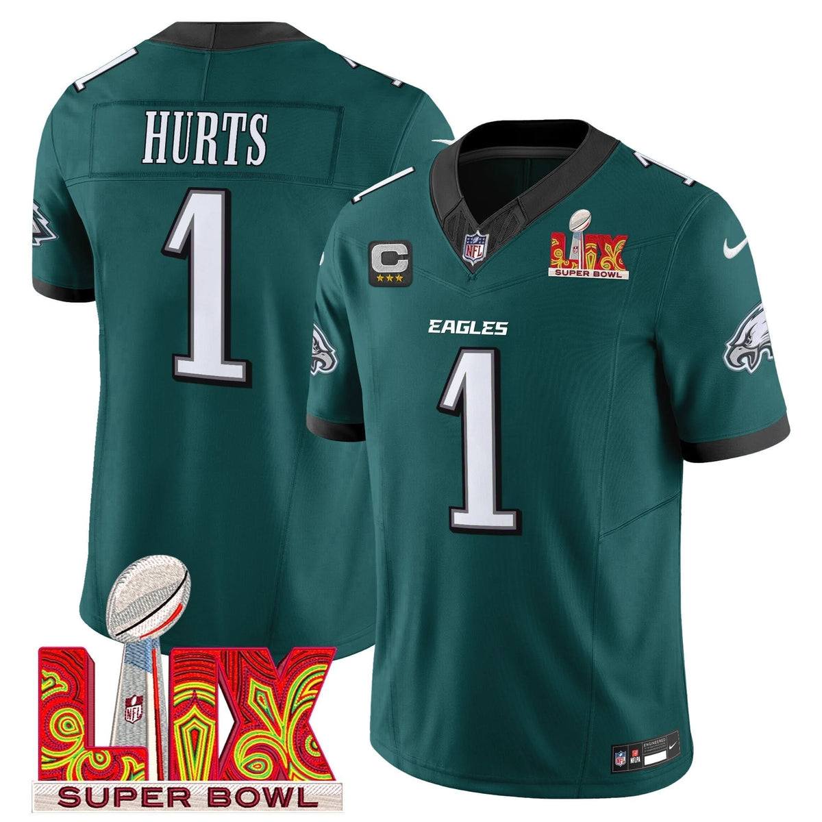 PE Super Bowl LIX Patch Vapor Limited Jersey