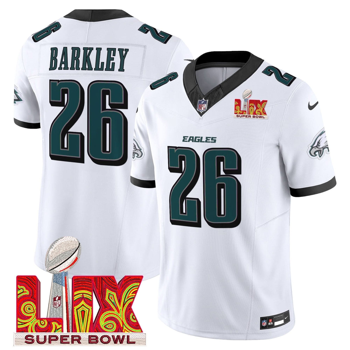 PE Super Bowl LIX Patch Vapor Limited Jersey