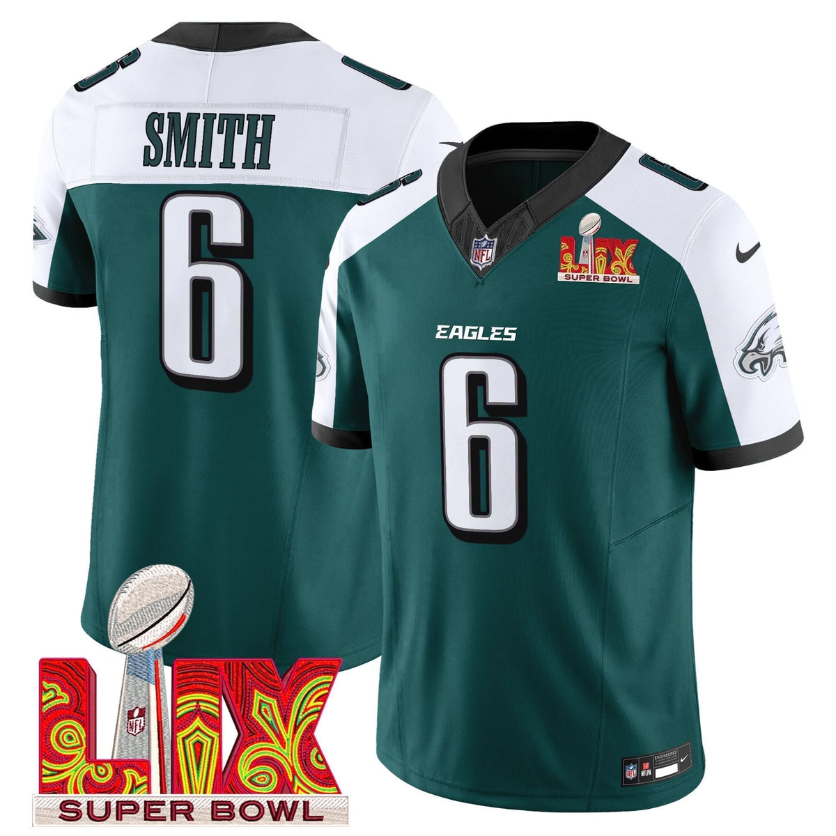 PE Super Bowl LIX Patch Vapor Limited Jersey