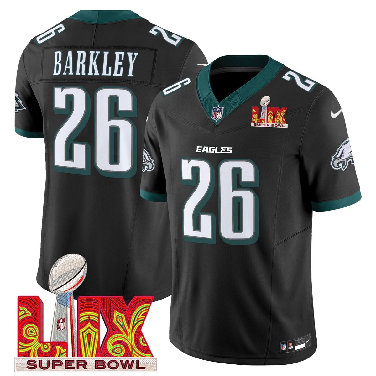 PE Super Bowl LIX Patch Vapor Limited Jersey