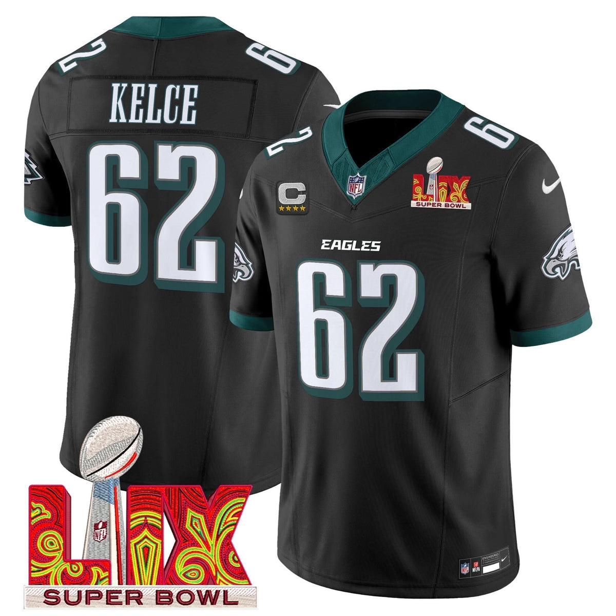 PE Super Bowl LIX Patch Vapor Limited Jersey
