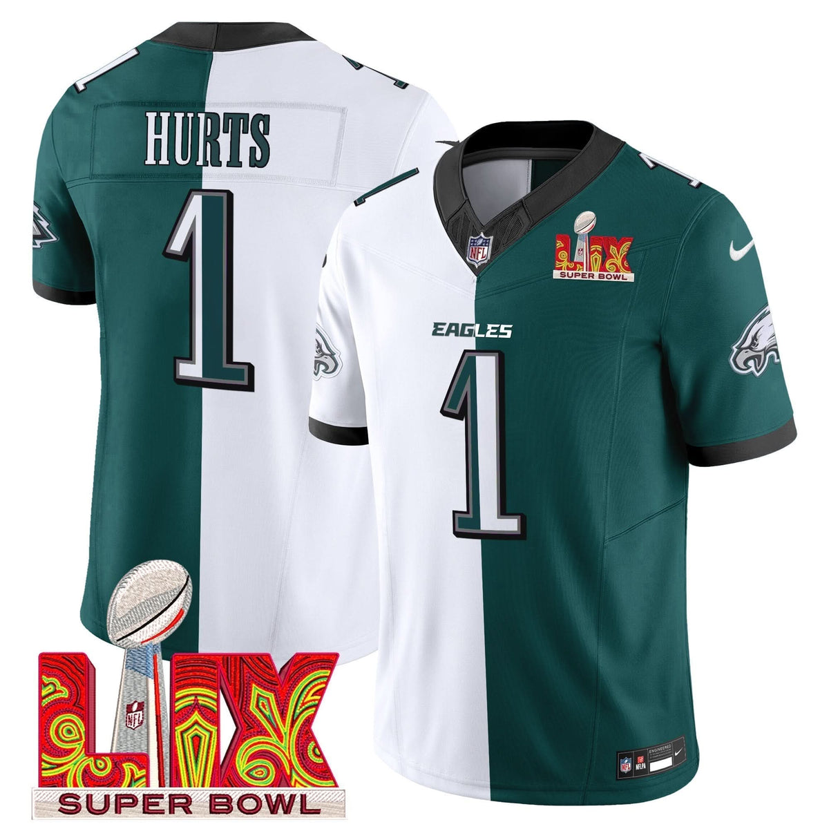 PE Super Bowl LIX Patch Vapor Limited Jersey
