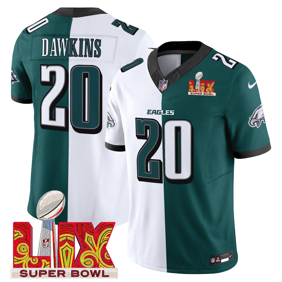 PE Super Bowl LIX Patch Vapor Limited Jersey