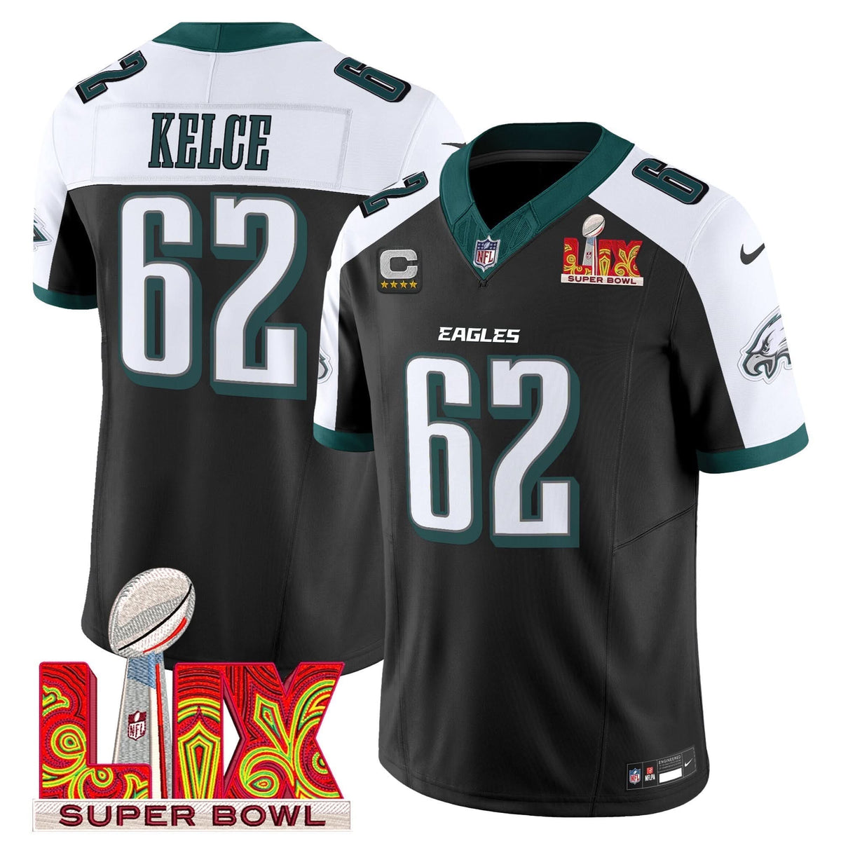 PE Super Bowl LIX Patch Vapor Limited Jersey