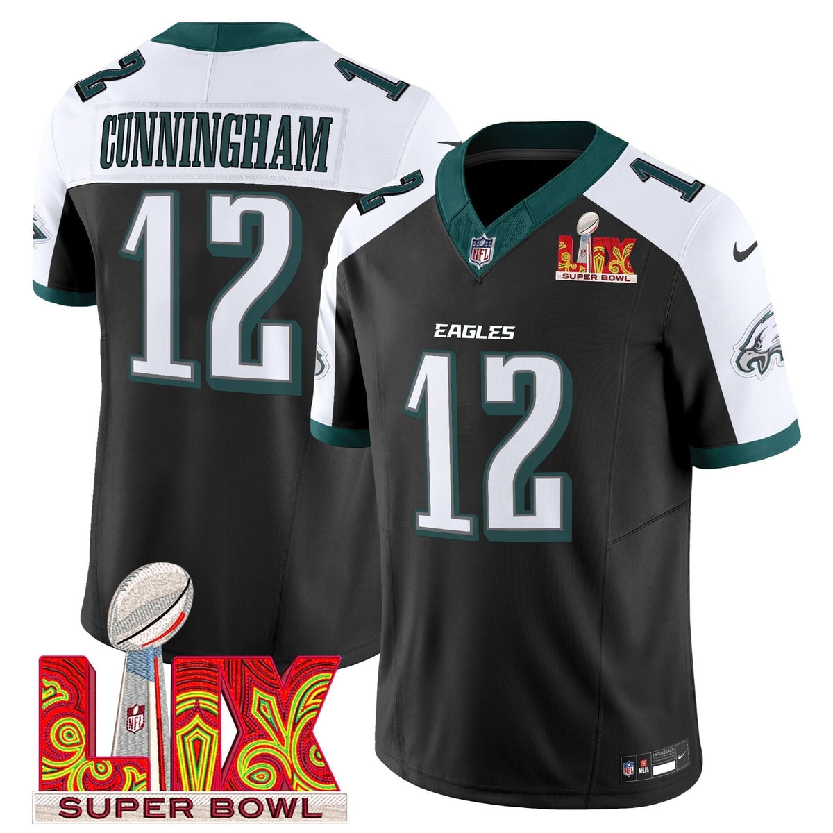 PE Super Bowl LIX Patch Vapor Limited Jersey