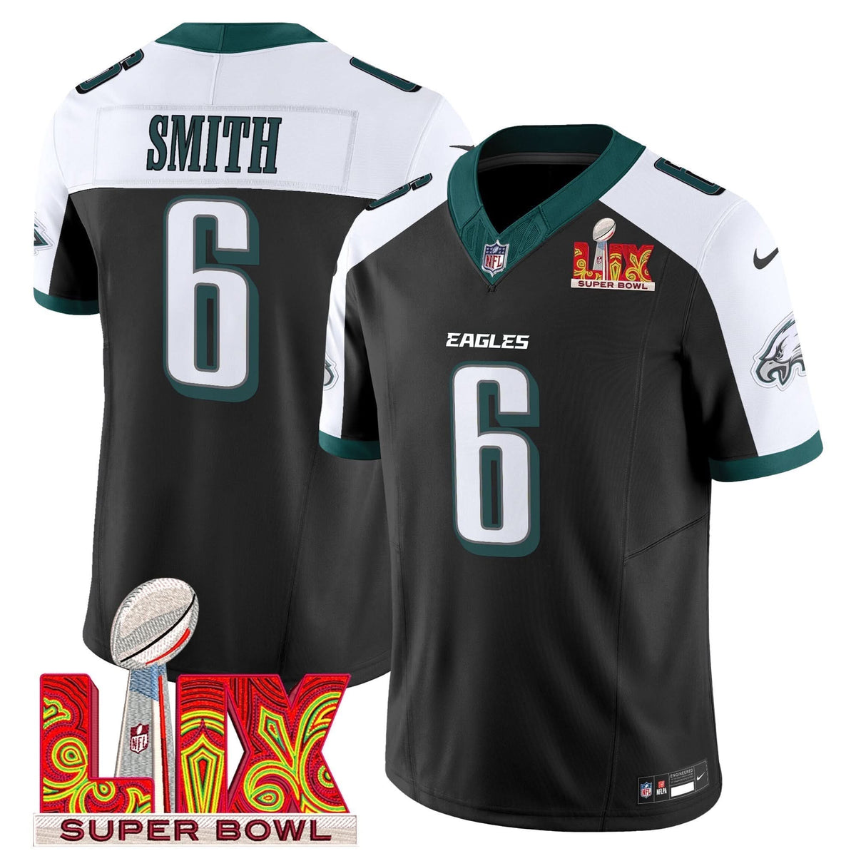 PE Super Bowl LIX Patch Vapor Limited Jersey