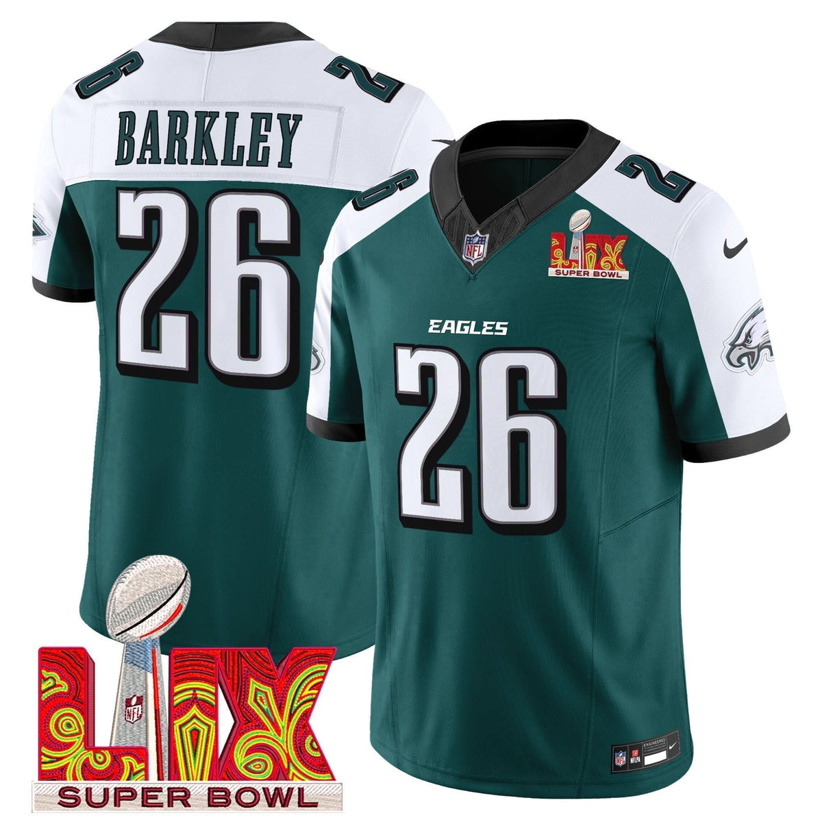PE Super Bowl LIX Patch Vapor Limited Jersey