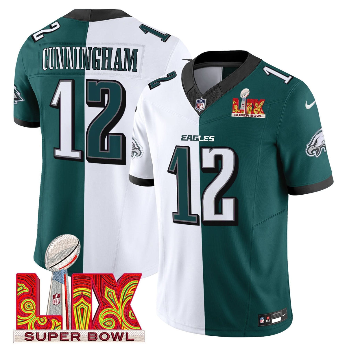 PE Super Bowl LIX Patch Vapor Limited Jersey