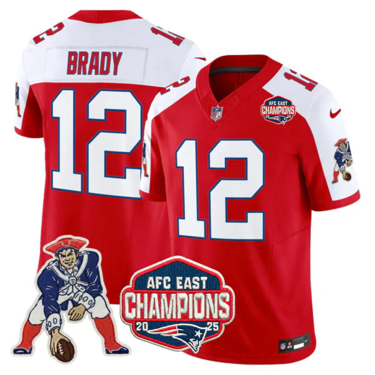NE AFC East Champions Throwback Vapor Limited Jersey V2