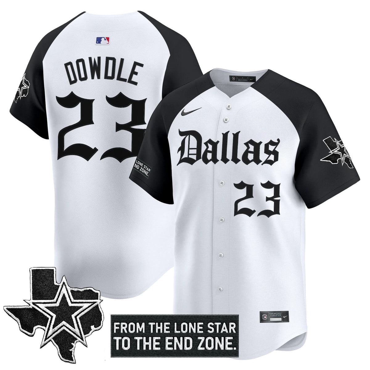 DC 'Gothic Lone Star Edition' Vapor Baseball Jersey - All Stitched