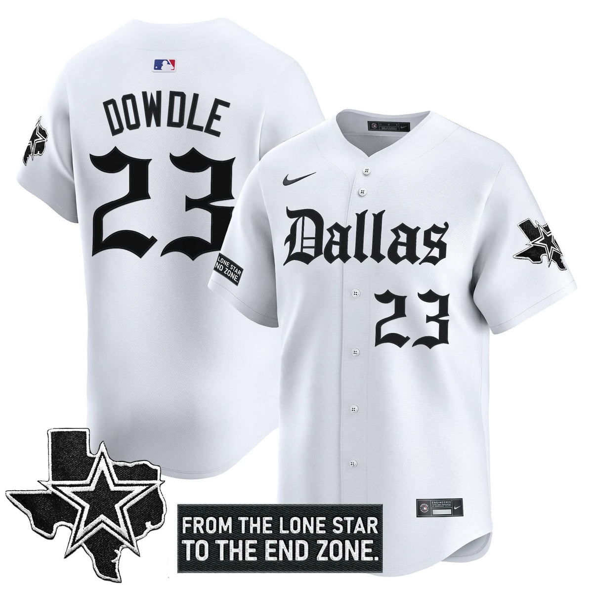 DC 'Gothic Lone Star Edition' Vapor Baseball Jersey - All Stitched