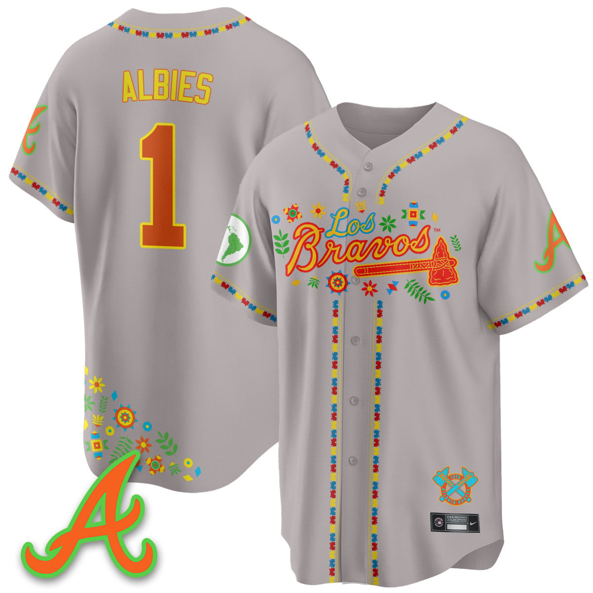 Women's Atlanta Braves 2025 "Los Bravos" Jersey - All Stitched