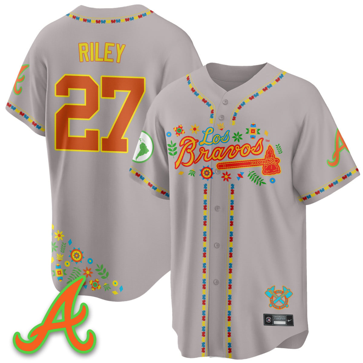 Women's Atlanta Braves 2025 "Los Bravos" Jersey - All Stitched