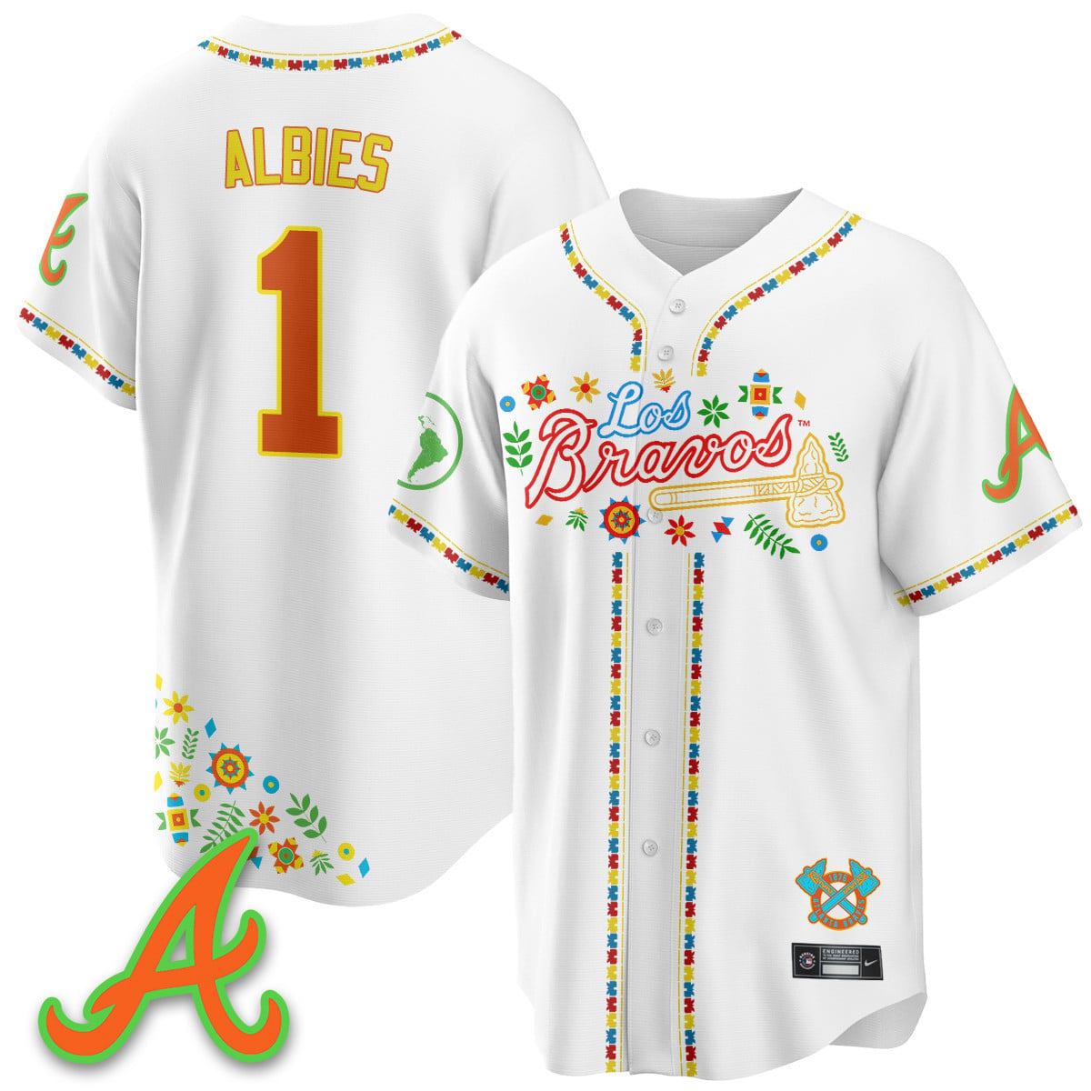 Women's Atlanta Braves 2025 "Los Bravos" Jersey - All Stitched