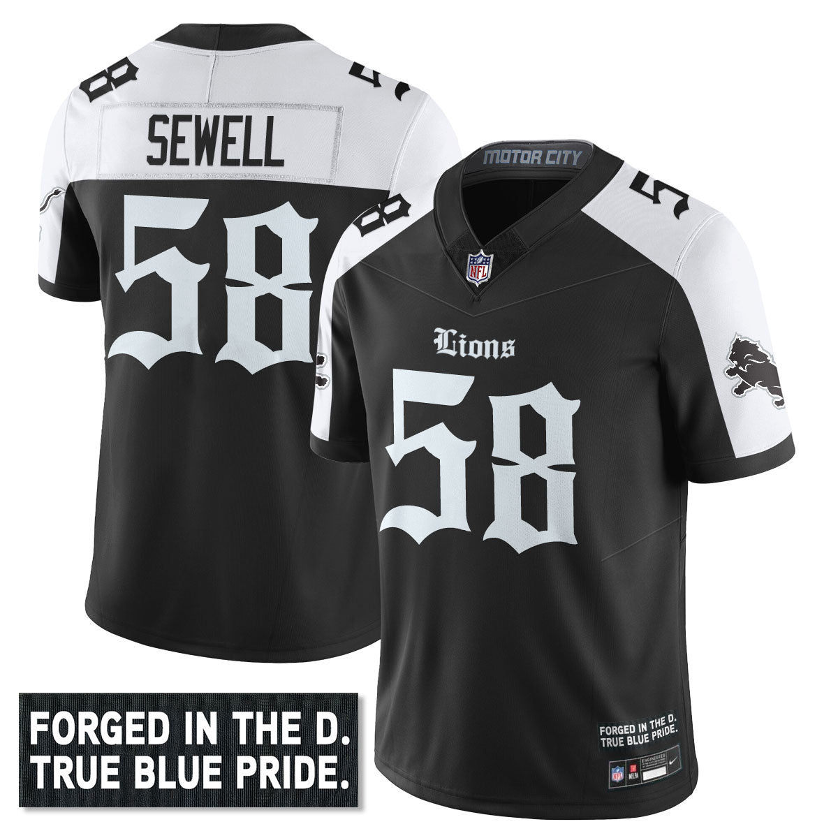 DET 'Gothic Motor City Edition' Vapor Limited Jersey