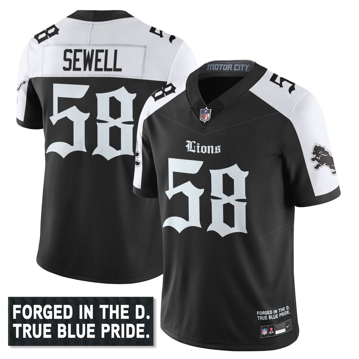 DET 'Gothic Motor City Edition' Vapor Limited Jersey