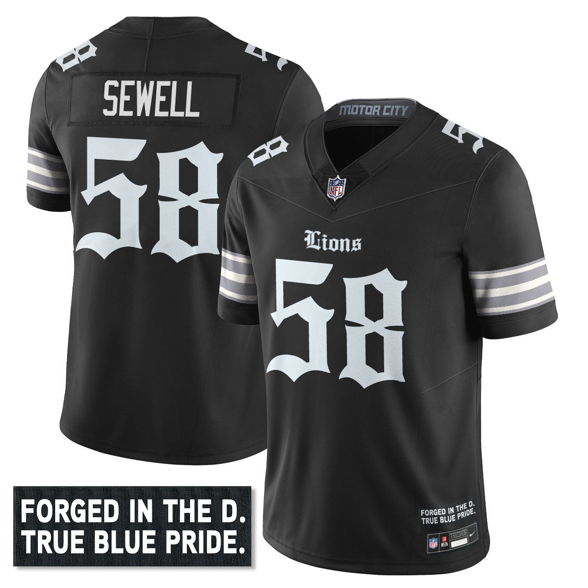 DET 'Gothic Motor City Edition' Vapor Limited Jersey