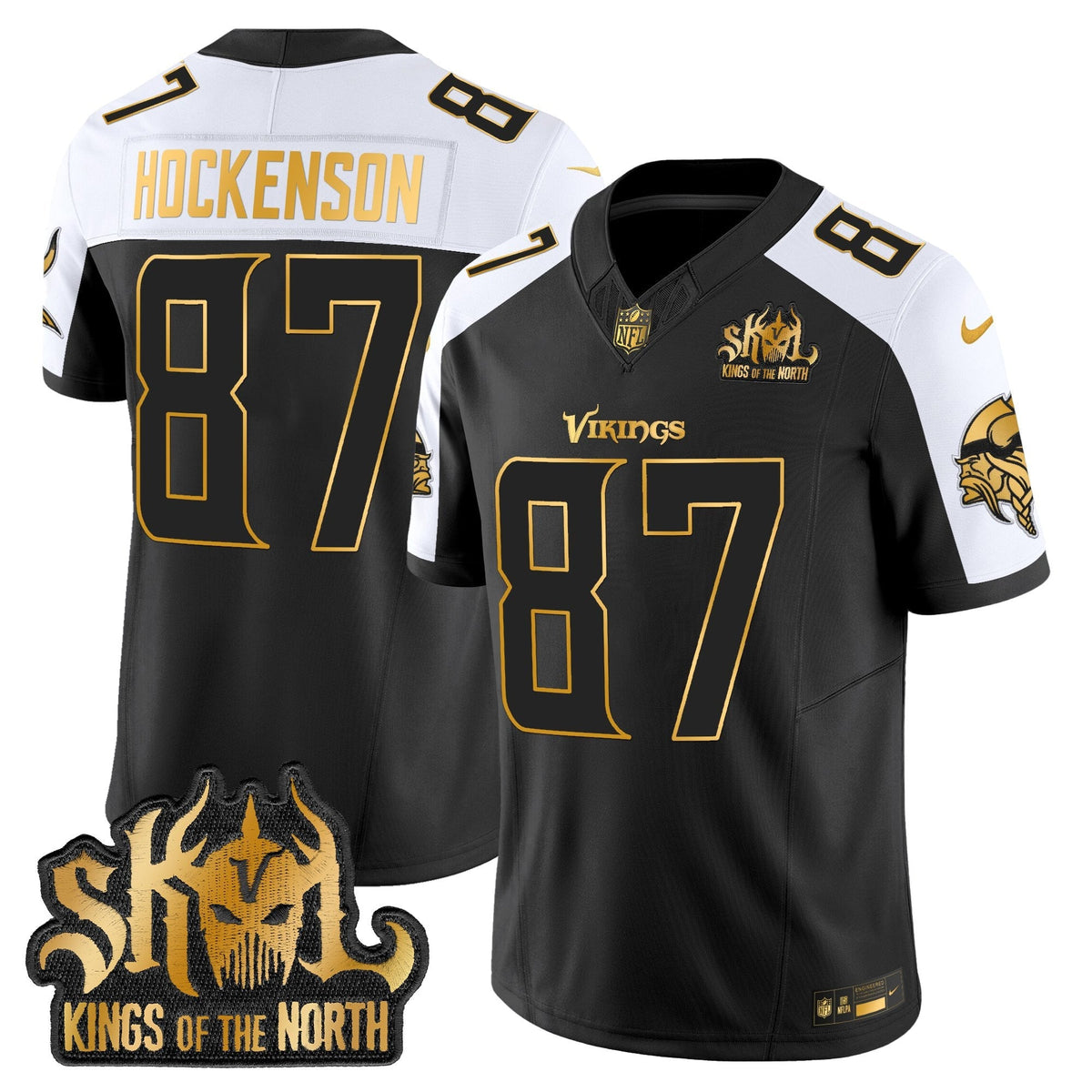 MIN 2025 Gold Vapor Limited Jersey - Kings Of The North Patch