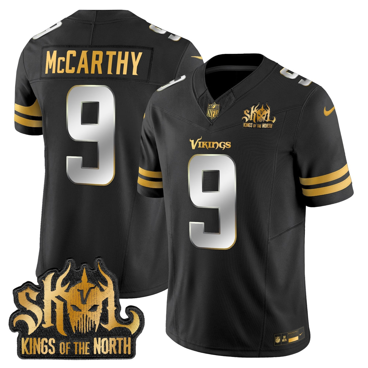 MIN 2025 Gold Vapor Limited Jersey - Kings Of The North Patch