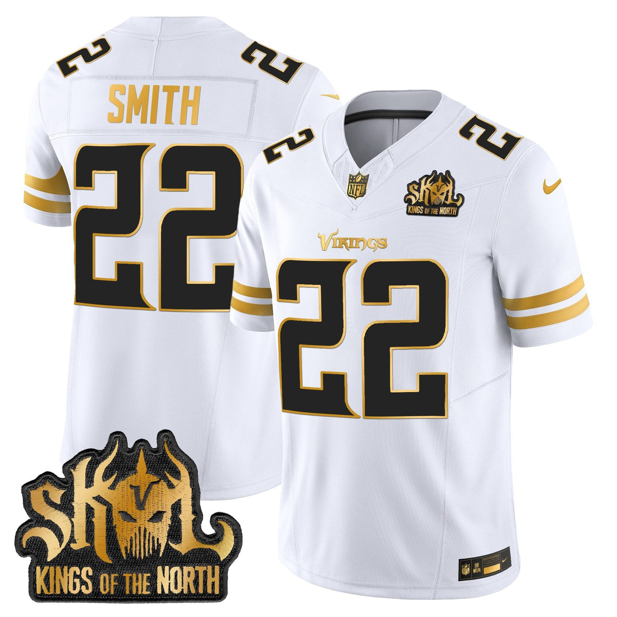 MIN 2025 Gold Vapor Limited Jersey - Kings Of The North Patch