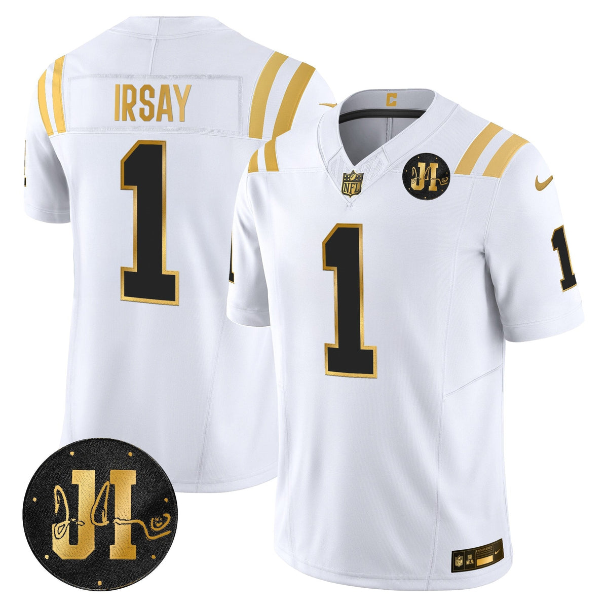 IND 2025 Jim Irsay Patch Gold Vapor Limited Jersey