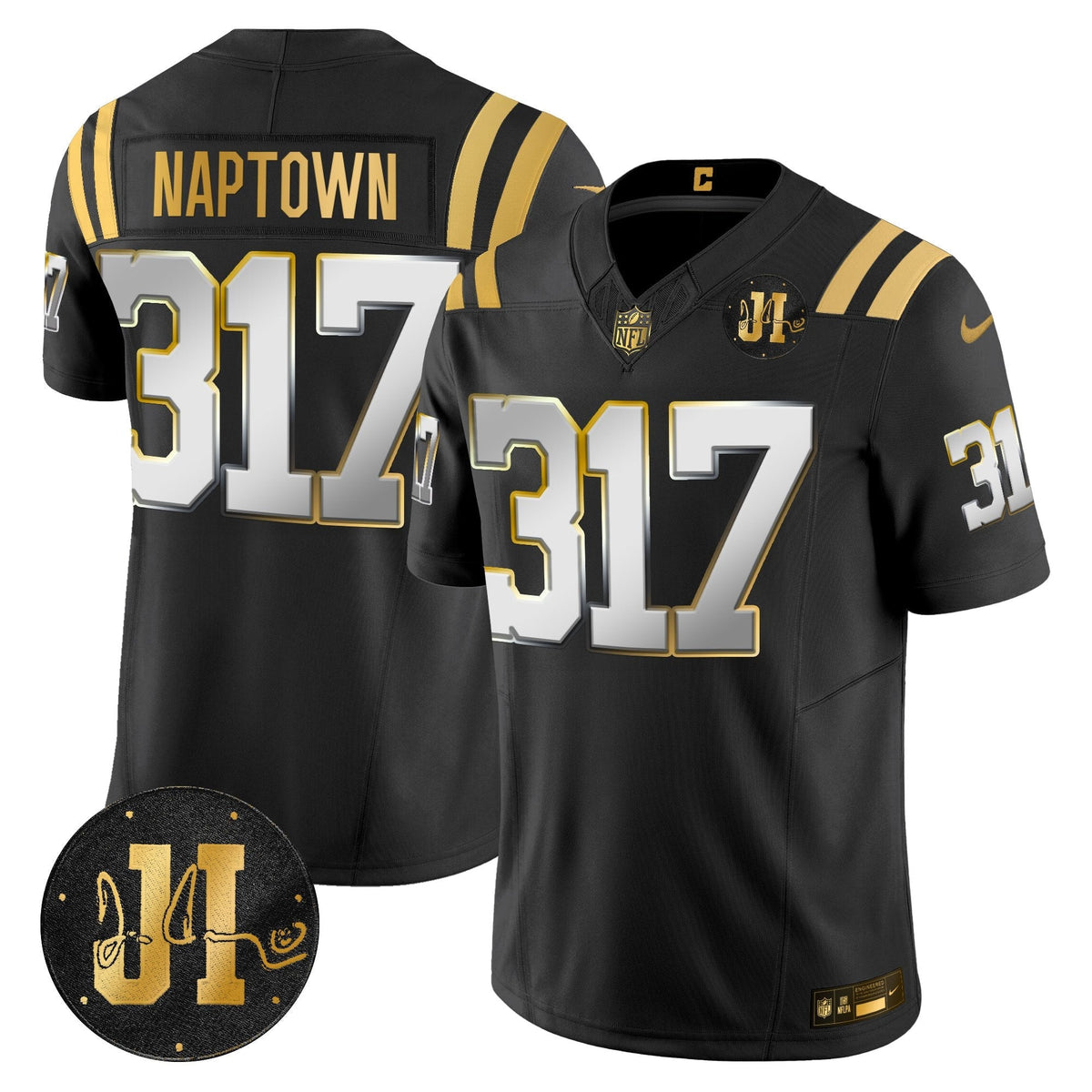 IND 2025 Jim Irsay Patch Gold Vapor Limited Jersey