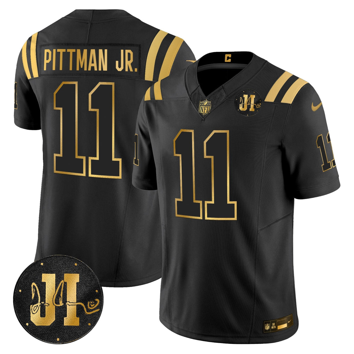 IND 2025 Jim Irsay Patch Gold Vapor Limited Jersey