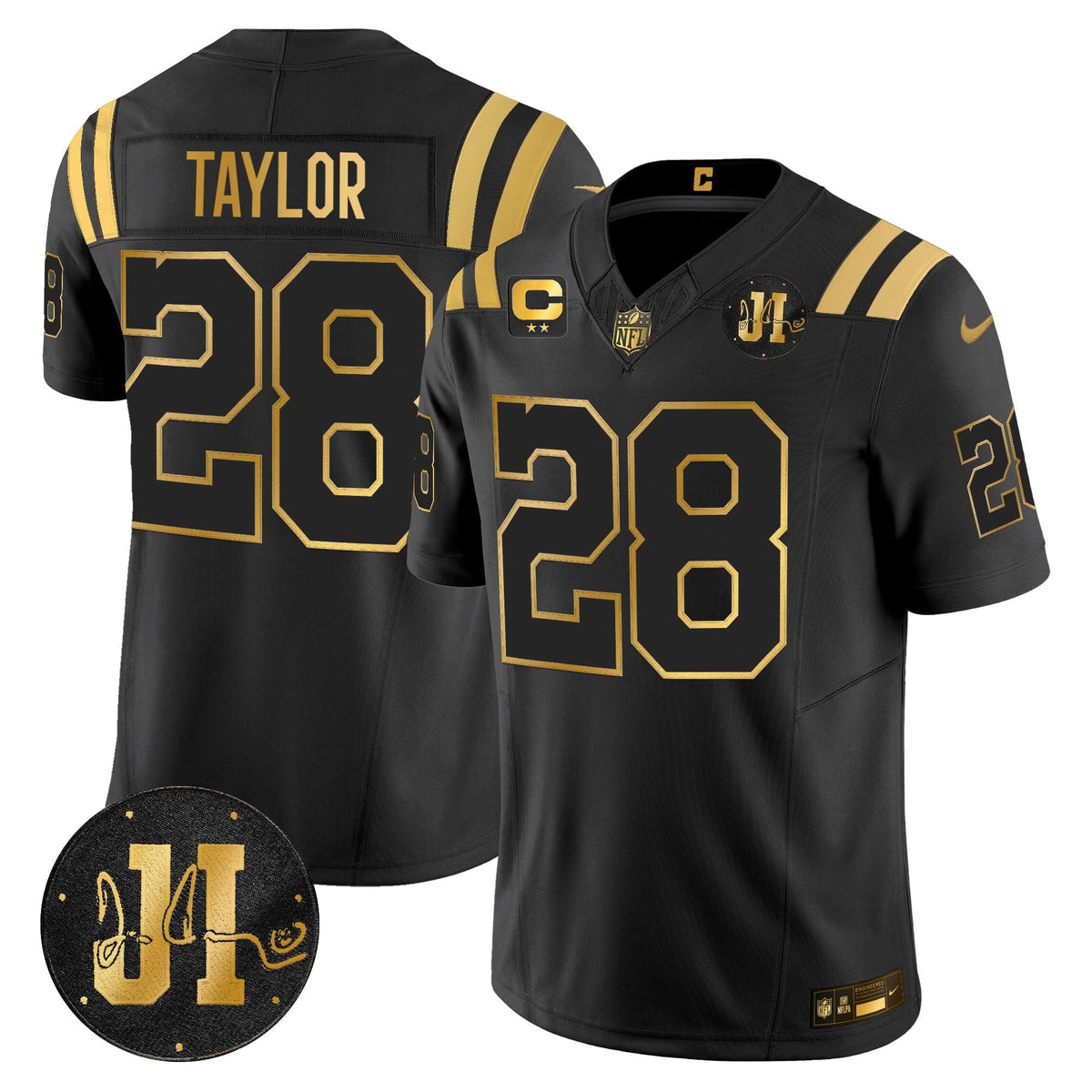 IND 2025 Jim Irsay Patch Gold Vapor Limited Jersey