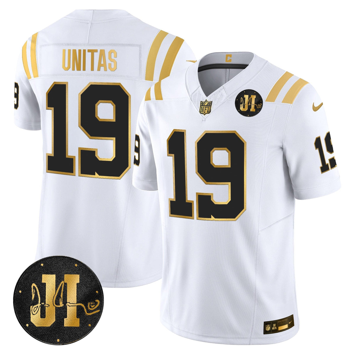 IND 2025 Jim Irsay Patch Gold Vapor Limited Jersey