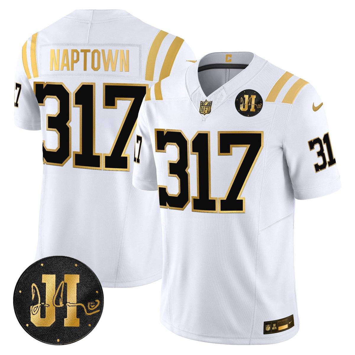 IND 2025 Jim Irsay Patch Gold Vapor Limited Jersey