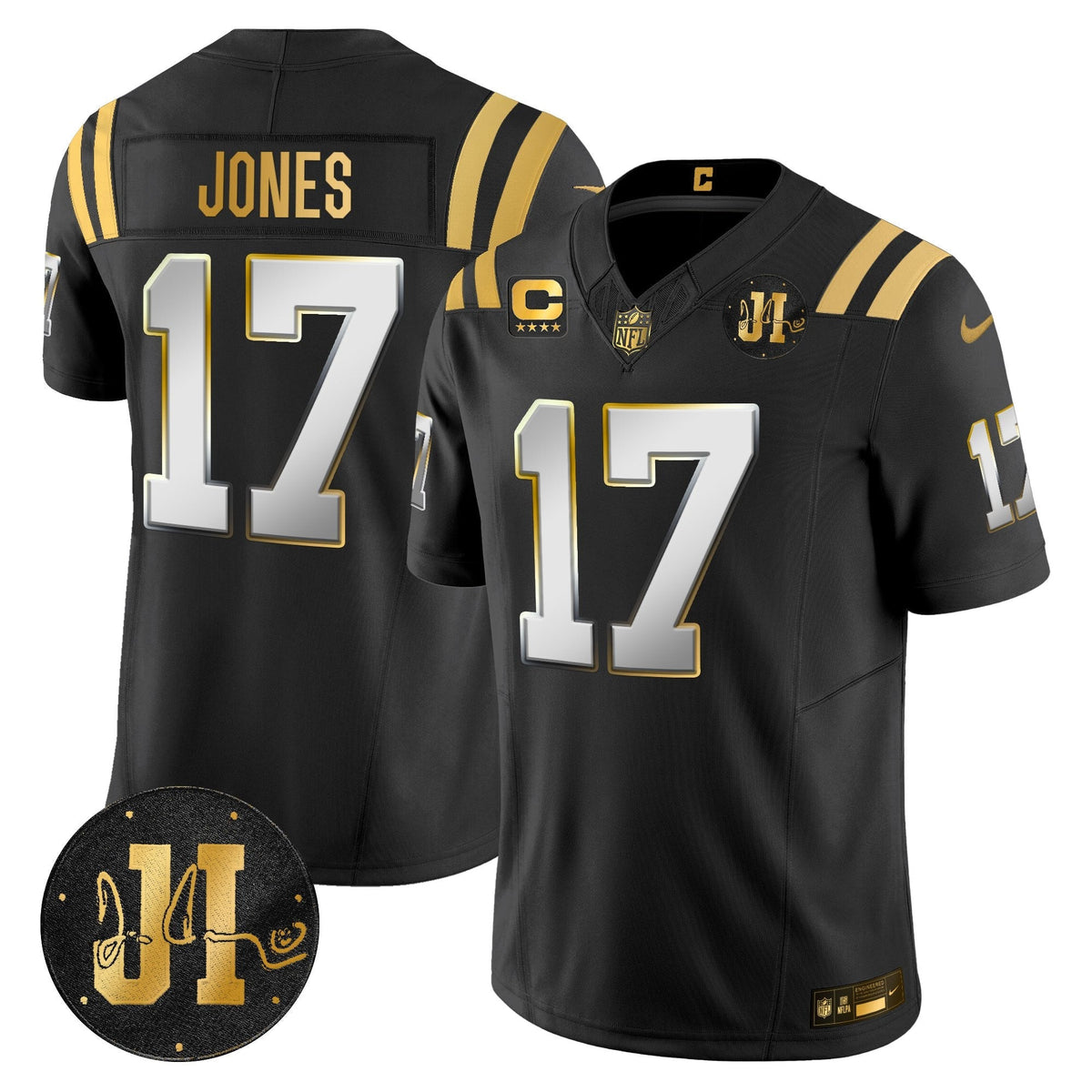 IND 2025 Jim Irsay Patch Gold Vapor Limited Jersey