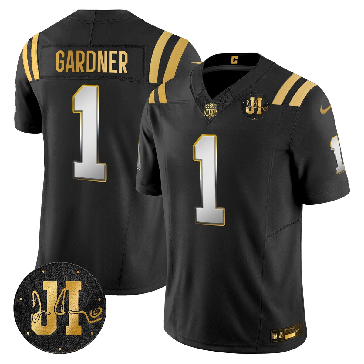 IND 2025 Jim Irsay Patch Gold Vapor Limited Jersey