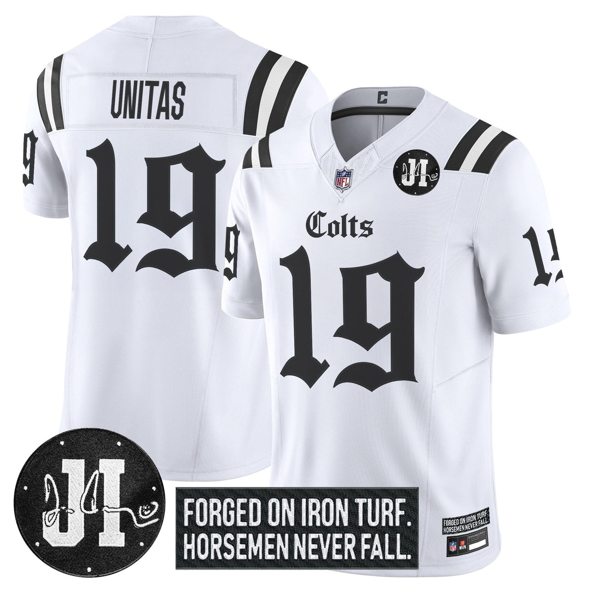 IND 2025 'Gothic Iron Hoof Edition' Vapor Limited Jersey - Jim Irsay Patch